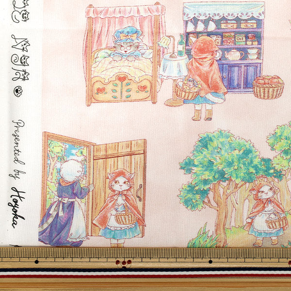 천・원단 "페어리 테일 다냐 컷 천 약 110×50cm 아카즈킨 핑크 C2026-8S-PI』