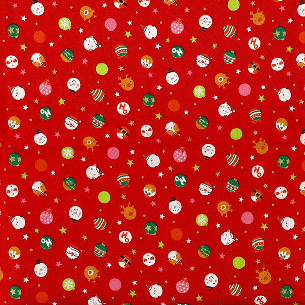 Stoff "Weihnachtsdruck Polka-Punkte Stoffstück Ca. 110×50cm Rot CCOCO-2606-1B“