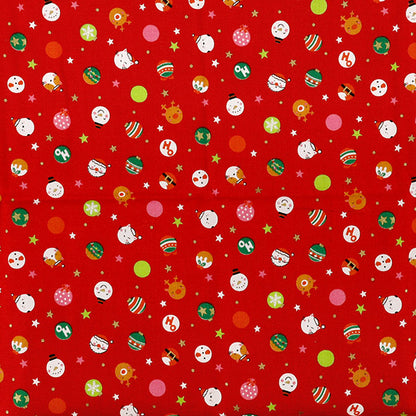 Stoff "Weihnachtsdruck Polka-Punkte Stoffstück Ca. 110×50cm Rot CCOCO-2606-1B“
