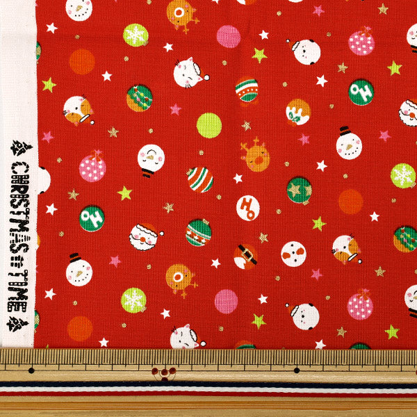 Stoff "Weihnachtsdruck Polka-Punkte Stoffstück Ca. 110×50cm Rot CCOCO-2606-1B“