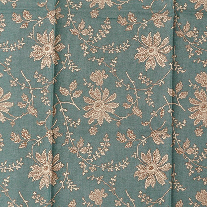 Stoff 『Steppung Stoffstück Ca. 33 cm x 50 cm Marguerite Blue Green C-DG10651S-G"