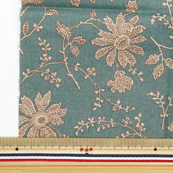 Stoff 『Steppung Stoffstück Ca. 33 cm x 50 cm Marguerite Blue Green C-DG10651S-G"