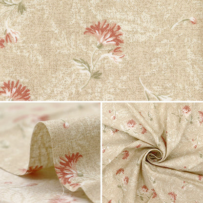 Fabric 『Quilting Cut Cloth Approx. 33cm x 50cm Chrysantheme Pink Beige C-DG10652S-A"