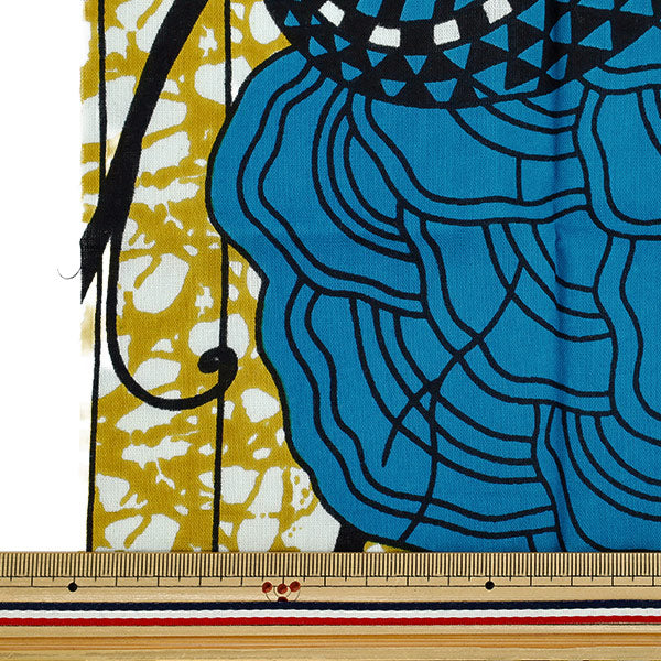 生地 『アフリカンプリント ミニカットクロス 約50×50cm PW-RAAFR-26P』