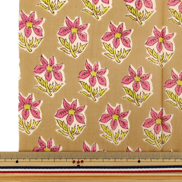 生地 『インドボイルプリント ミニカットクロス 約48×50cm PW-RAVOI-26G』