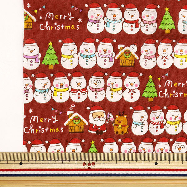 生地 『パッチワーク カットクロス 約33cm×50cm クリスマスプリント