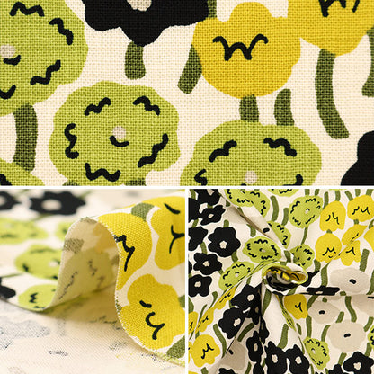【数量5から】 生地 『う早この布 10番キャンバス 花畑 B UP5904-B』 COTTON KOBAYASHI コットンこばやし 小林繊維