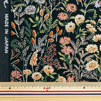 [Quantity from 5] Fabric 『Corduroy Botanical KTS6998-A" COTTON KOBAYASHI
