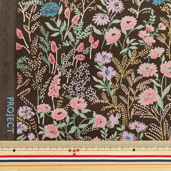 [Quantity from 5] Fabric 『Corduroy Botanical KTS6998-C" COTTON KOBAYASHI