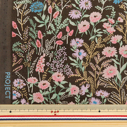 [Quantity from 5] Fabric 『Corduroy Botanical KTS6998-C" COTTON KOBAYASHI