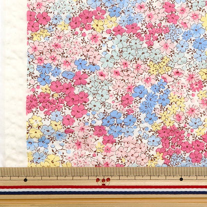 【数量5から】 生地 『リップルプリント 小花柄 マルチ KTS7041-A』 COTTON KOBAYASHI コットンこばやし 小林繊維