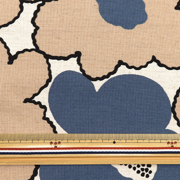 [Menge ab 5] Stoff "Usako-Stoff, Baumwolle, Leinwand, 100 Blumen, Elfenbeingewebe, Saxophon UP5928-C" COTTON KOBAYASHI