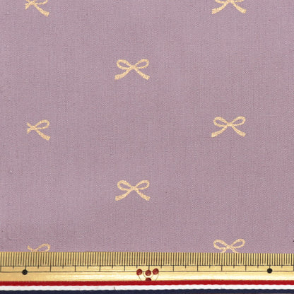 [Quantité à partir de 5] Tissu "Large" Ruban Purple X Gold KTS7091-E" COTTON KOBAYASHI