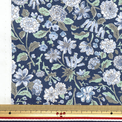 [Menge ab 5] Stoff "Breites japanisches Japaner Muster Black KTS7069-D" COTTON KOBAYASHI