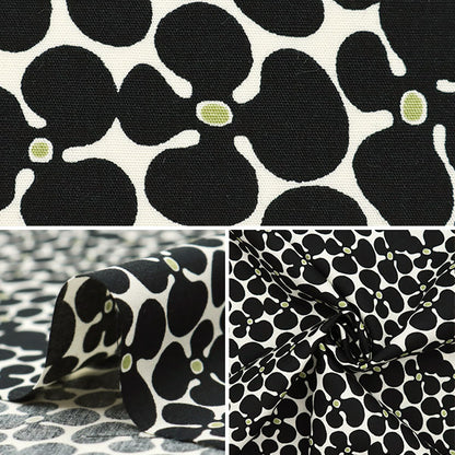 [Quantity starting from 5] Fabric "Usakono Cloth Broad Propeller Shiro x Kuro UP5940-A" COTTON KOBAYASHI