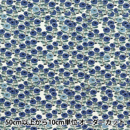 [Cantidad a partir de 5] Tela "Bonbon Bonbon Flower Navy Blue KTS7102-B" COTTON KOBAYASHI