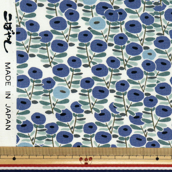 [Cantidad a partir de 5] Tela "Bonbon Bonbon Flower Navy Blue KTS7102-B" COTTON KOBAYASHI