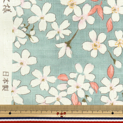 [Quantité à partir de 5] Tissu "Southern Cross Sakura Sakura Match Couleur d'eau claire KTS6850-C" COTTON KOBAYASHI