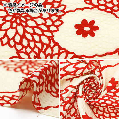 [Quantity starting from 5] Fabric "Usako fabric Ripple print deco ivory x black UP5948-B" COTTON KOBAYASHI