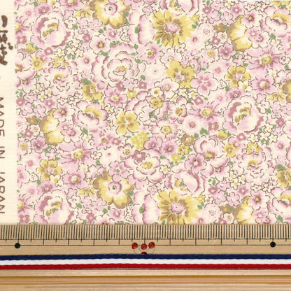 [Quantity starting from 5] Fabric "Broad Small Flower Pattern Pink KTS7104-A" COTTON KOBAYASHI