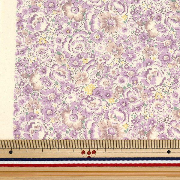 [Quantité à partir de 5] Tissu "Broad Small Floral Purple KTS7104-E" COTTON KOBAYASHI