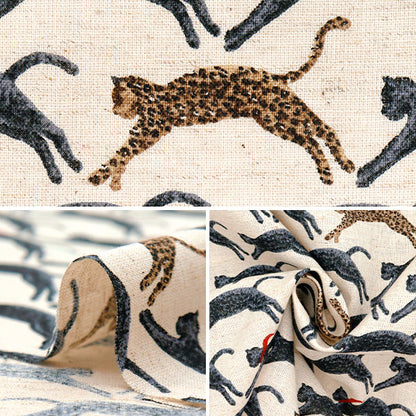 [Quantity starting from 5] Fabric "Cotton and linen"Sheeting Flying Cat Generation KTS7103-A" COTTON KOBAYASHI