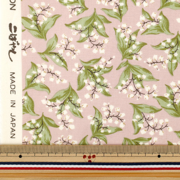 [Quantity from 5] Fabric "Broad Muguet Pink KTS7135-A"COTTON KOBAYASHI