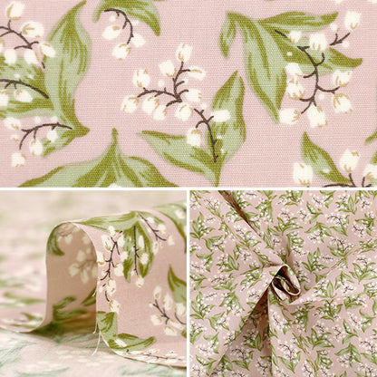 [Quantity from 5] Fabric "Broad Muguet Pink KTS7135-A"COTTON KOBAYASHI