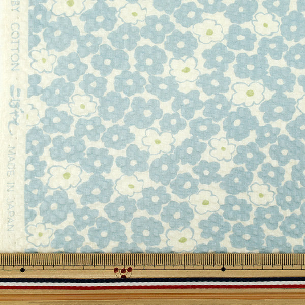 [Quantité à partir de 5] Tissu "Saxophone mini fleur imprimé ondulation KTS7167-D » COTTON KOBAYASHI