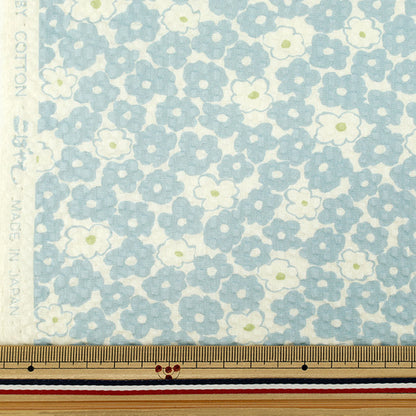 [Quantité à partir de 5] Tissu "Saxophone mini fleur imprimé ondulation KTS7167-D » COTTON KOBAYASHI