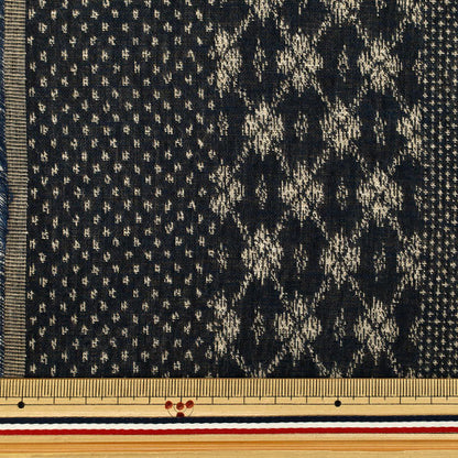 [الكمية من 5] الأقمشة "نسج مزدوججاكار دان كاسوري البحرية KTS7160-B” COTTON KOBAYASHI