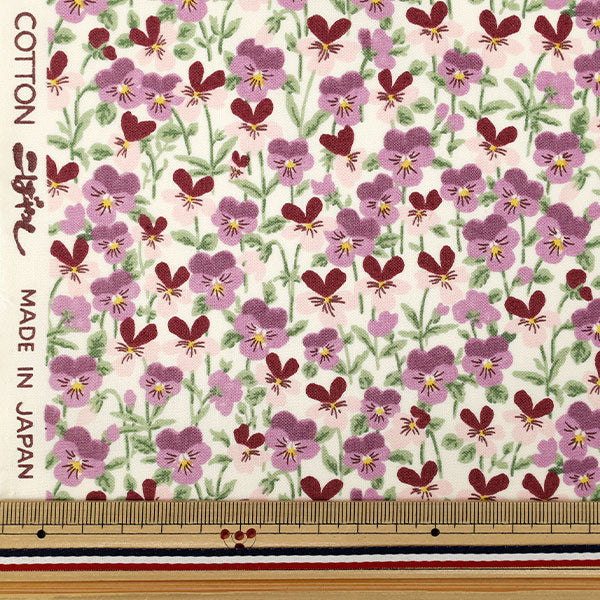 【수량 5부터】 천・원단 "브로드 비올라 와인 KTS7125-A』 COTTON KOBAYASHI