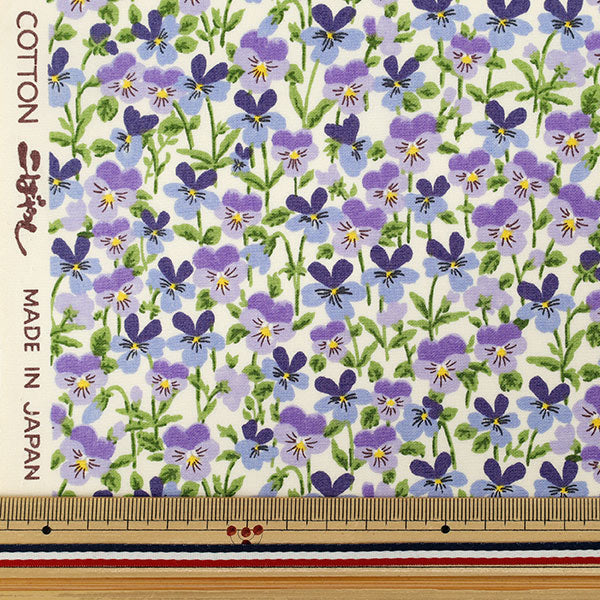 【수량 5부터】 천・원단 "브로드 비올라 퍼플 KTS7125-B』 COTTON KOBAYASHI