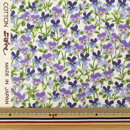 【수량 5부터】 천・원단 "브로드 비올라 퍼플 KTS7125-B』 COTTON KOBAYASHI