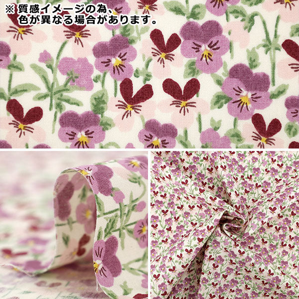 【수량 5부터】 천・원단 "브로드 비올라 퍼플 KTS7125-B』 COTTON KOBAYASHI