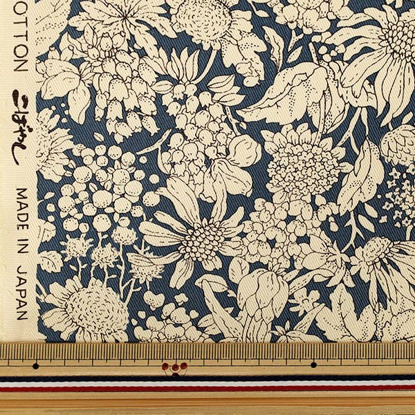 【数量5から】 生地 『ツイル スカビオサ ブルー KTS7170-B』 COTTON KOBAYASHI コットンこばやし 小林繊維