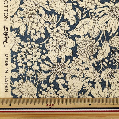 【数量5から】 生地 『ツイル スカビオサ ブルー KTS7170-B』 COTTON KOBAYASHI コットンこばやし 小林繊維
