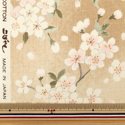 [Quantità da 5]Tessuto "Croce del Sud Sakura Naturale KTS7148-A” COTTON KOBAYASHI