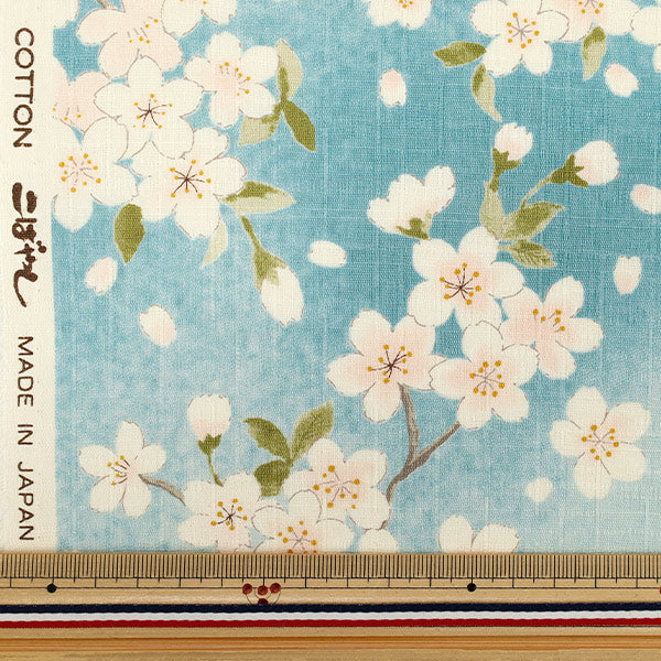 数量5から】生地 『サザンクロス 桜 サックス KTS7148-C』 COTTON