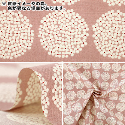 [Quantità da 5] Tessuto "Tessuto Uhayako Broad Ortensia Rosso UP9010-H” COTTON KOBAYASHI
