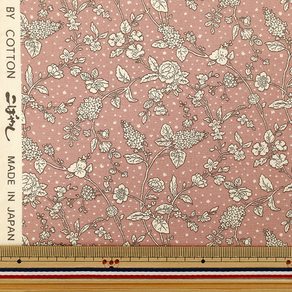 [Anzahl ab 5] Stoff "„Broad Lianne Graurosa KTS7192-A“ COTTON KOBAYASHI