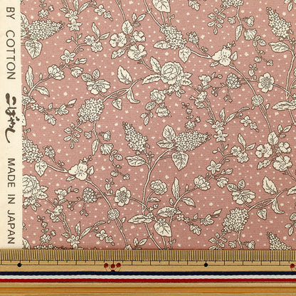 [Anzahl ab 5] Stoff "„Broad Lianne Graurosa KTS7192-A“ COTTON KOBAYASHI