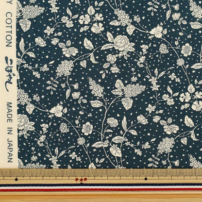 [Quantità da 5] Tessuto "Largo Lianne Navy KTS7192-H” COTTON KOBAYASHI