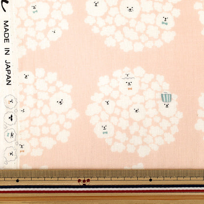[Anzahl ab 5] Stoff "„Double Gaze Popcorn Dog Baby Pink KTS7188-A“ COTTON KOBAYASHI