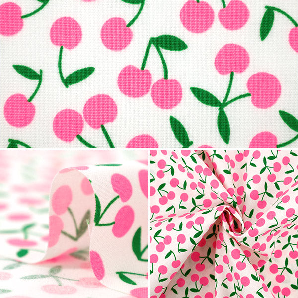 [Quantità da 5] Tessuto 『fogli Pop Ciliegio Bianco SPC-WH"