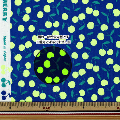 【数量5から】 生地 『シーチング ポップチェリー ネイビー SPC-NV』