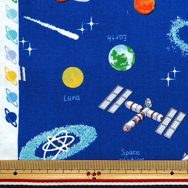 [Quantité à partir de 5] Tissu 『tissu à armure toile Imprimer l'espace Sky Blue SP2411-13C"