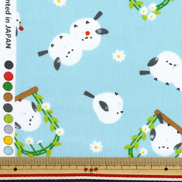 [Cantidad a partir de 5] Tela 『Oxford Shima Enaga Sax AP51104-1C"