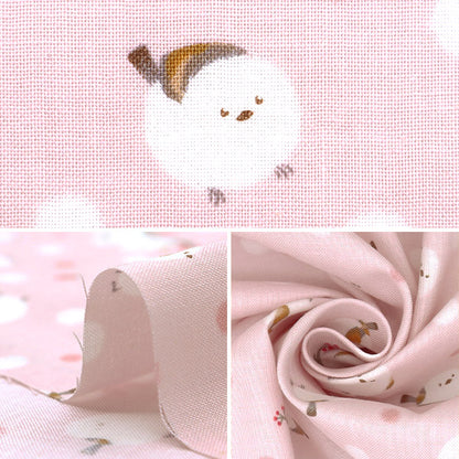 [Quantità a partire da 5] Tessuto 『fogli Snowflake rosa AP51202-1B"