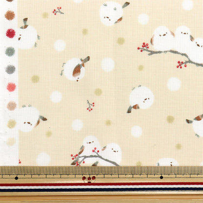 [Menge ab 5] Stoff 『leinwandbindung Shima Enaga Elfenbein AP51202-1a"